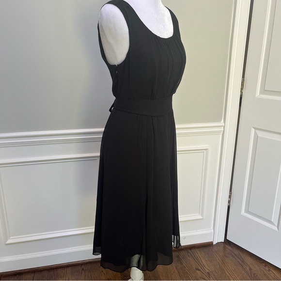 The Limited Black Silky Midi Dress 2 - Picture 2 of 8